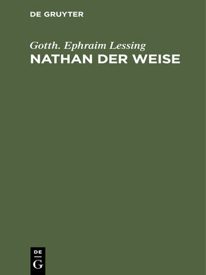 cover image of Nathan der Weise